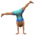 🤸🏽‍♂️ man cartwheeling: medium skin tone display on Apple